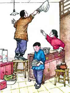 腊月英文 腊月二十四扫房子