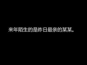 最佳损友的句子 来年陌生的，是昨日最亲的某某