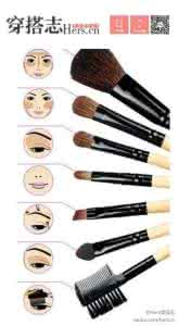 12支化妆刷的用法图解 12支化妆刷的用法 12种“清水出芙蓉”化妆法