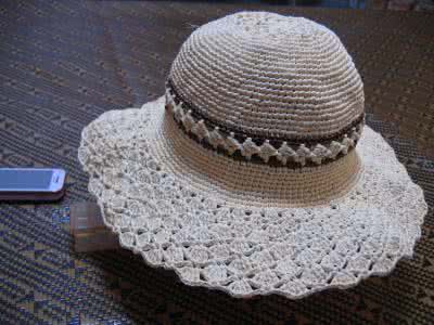 棉草拉菲帽子 棉草拉菲帽