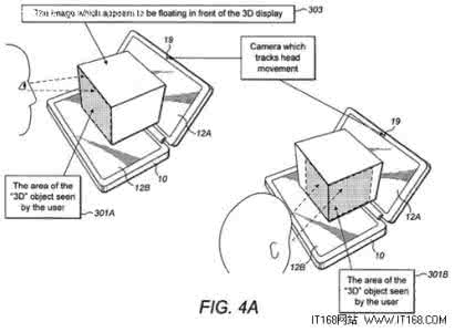 诺基亚双屏手机 诺基亚新专利曝光 3D双屏虚拟操控