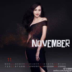 唐嫣台历 2017年台历 唐嫣发布2017公益台历,既美又帅气