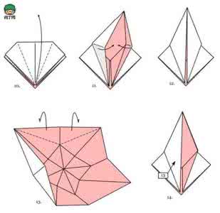 千纸鹤的折法步骤 千纸鹤的折法视频大全 千纸鹤的折法步骤图
