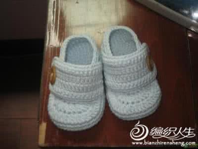 钩针宝宝凉鞋编织教程 宝宝鞋的钩织图解或教程 