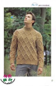 挑毛衣领子织法视频 心仪单品----不用另挑领子的棒针短袖