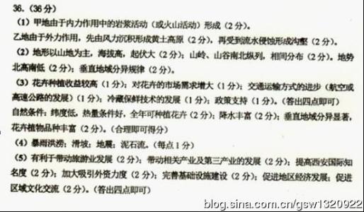 2017高考压轴卷文综 2012年广东省高考压轴卷文综