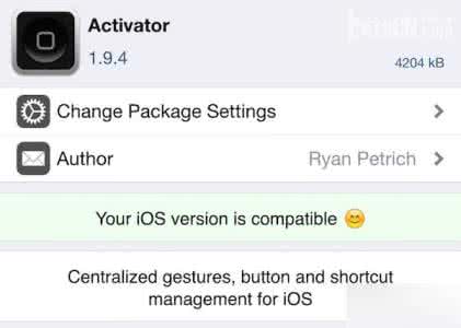 越狱手势插件 iOS8.4完美越狱插件推荐：手势插件Activator和Flipswitch