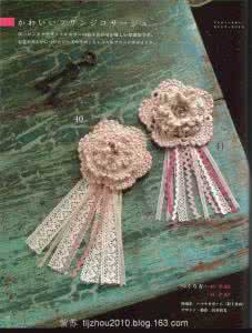 钩针钩编长款中年背心 钩编胸花魔法５４款