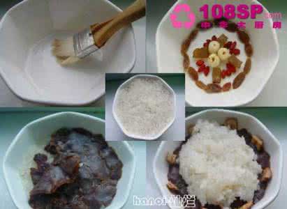 糯米八宝饭的做法 糯米八宝饭(图解做法)
