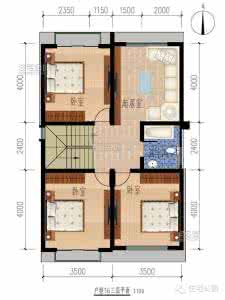 新农村住宅一层户型图 10套新农村户型（4）