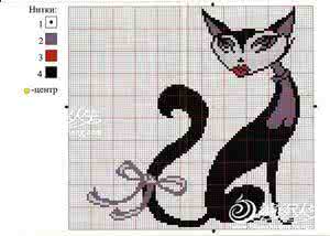 棒针提花毛衣图案图解 休闲款棒针妩媚狐仙图案长毛衣