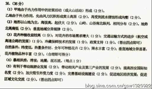 2017高考压轴卷文综 2012年福建省高考压轴卷文综