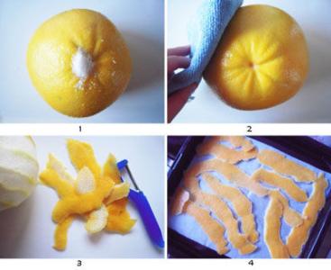 空气清新芳香剂 用废柚子皮自制清新芳香的新式调味料——柚子盐