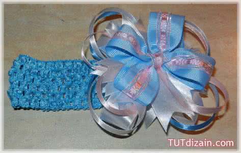 精品发箍 手工丝带花教程：发箍（大师班）