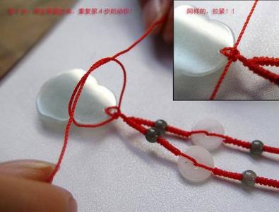 红绳吊坠打结图解 红绳玉石吊绳怎么绑 玉器水晶吊坠打结方法图解╭