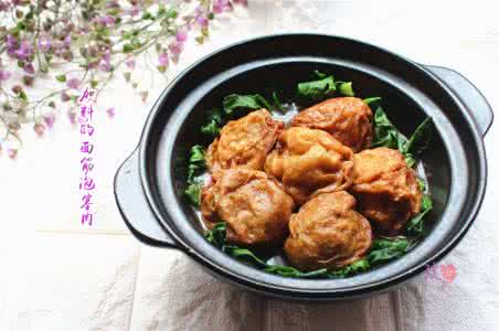 油面筋塞肉的做法 加料的面筋泡塞肉(做法附图)*