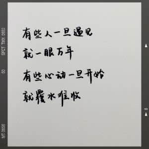 有些人一眼万年 有些人,一旦遇见,便一眼万年;有些心动,一旦开始,便覆水难收。【精美图文】