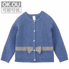 03岁宝贝开衫编织教程 从上织的宝贝衫