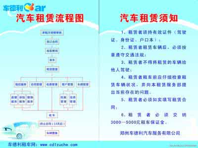 汽车租赁注意事项 汽车租赁注意事项 汽车租赁流程以及注意事项