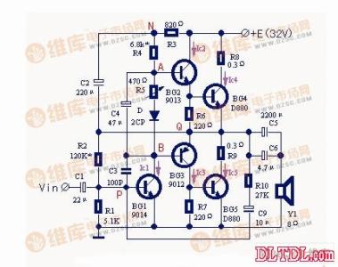 甲类功率放大器电路图 S类功率放大器电路图_电路图