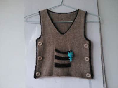 棒针编织小背心视频 【棒针】小正太背心——新鲜出炉