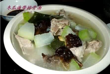 冬瓜海带排骨汤的做法 冬瓜海带排骨汤（做法附图）*