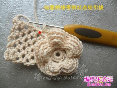 爱尔兰立体花的钩法 改良爱尔兰立体钩花教程（快乐依依教程）