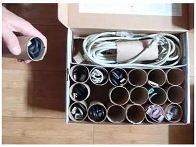胶带收纳盒 透明胶带纸筒废物利用 DIY制作漂亮的收纳盒