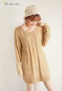 中长款针织毛衣 【女款系列】50款春夏针织毛衣及图解