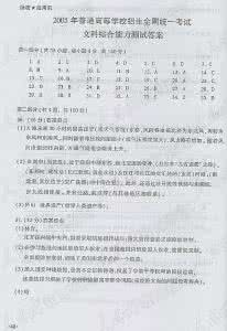 普通高校统一招生考试 2009年普通高校招生统一考试重庆卷(文数)及参考答案