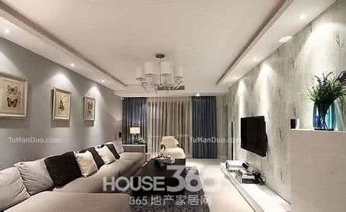 客厅吊顶家装效果图 客厅吊顶效果图2014 精美抬头可见