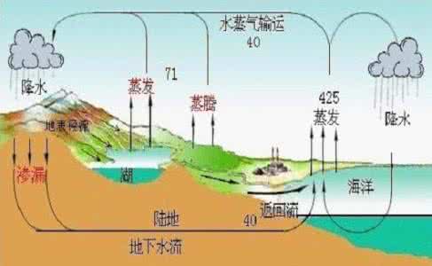 水文循环的基本过程 水文循环