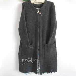 棒针编织短袖儿童毛衣 棒针编织----灰色宽松袖衣“微笑”