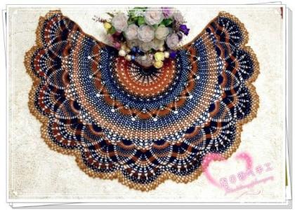 漂亮披肩钩针钩法视频 钩针披肩----“春天的百合”