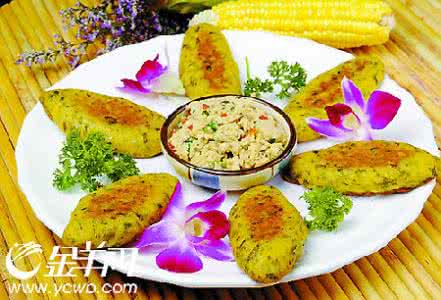 蔬菜玉米饼 青菜玉米饼