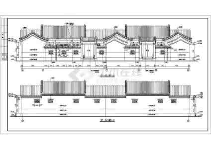 四合院建筑施工图 北方某地四合院建筑全套设计施工图