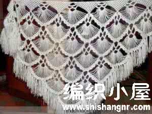 合欢花披肩详细图解 合欢花披肩