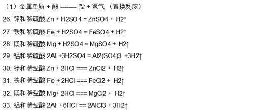 初中必考化学方程式 初中常用必考化学方程式大全（干货哟）