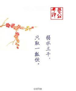 弱水三千完整句子 弱水三千 只取一瓢饮