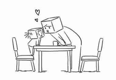 暖心爱情故事漫画图组 爸爸给女儿画了一组漫画，暖哭！！