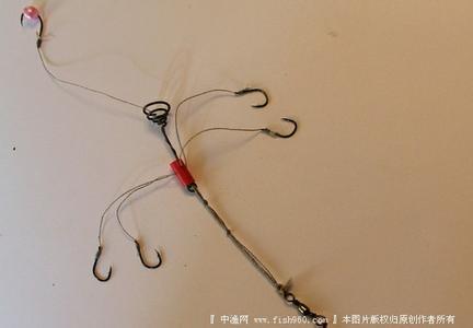 冬天用海竿钓鱼 海杆钓鱼饵笼珠珠钩钓法-上