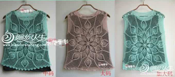 钩编简单菠萝花花样 大菠萝花钩编衣