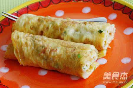 虾仁鸡蛋卷 【图文】虾仁鸡蛋卷的做法大
