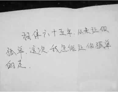 爷爷的情书 爺爺的情書 ( 太有深度了 )