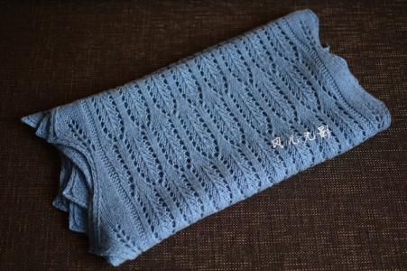 棒针编织围巾花样视频 【棒针】羽.叶（可做男士围巾花样）
