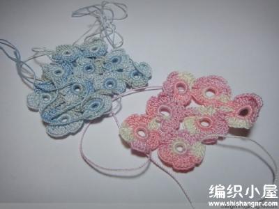 钩针编织一线连的小花 【编织花样】钩针小花片一线连教程图解