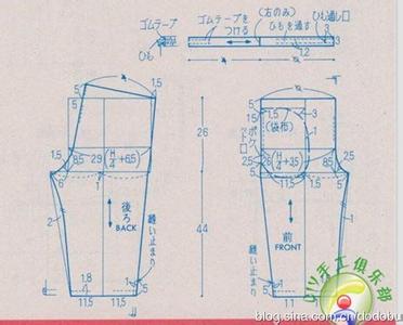 家居服裁剪图 绵绸家居服/溜娃装(附裁剪图)