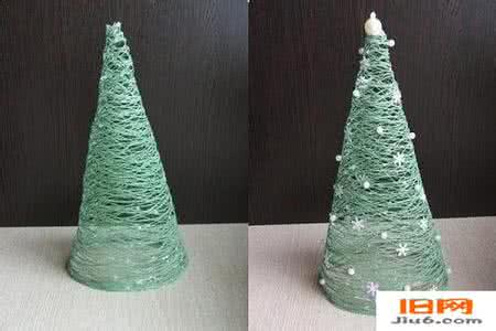 圣诞树制作 毛线圣诞树简易制作