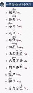 中考常考的116个汉字 中考常考的116个汉字 考试常考的116个汉字,很多却一读就错!