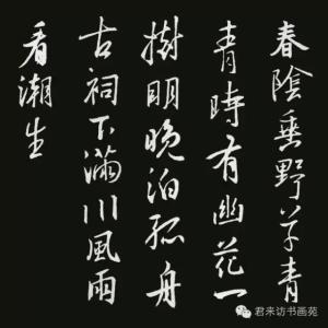 王羲之集字唐诗 王羲之集字唐诗21首！美！